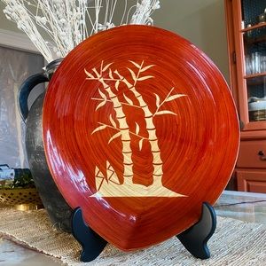 Handmade Vietnamese Wood Decorative Plate